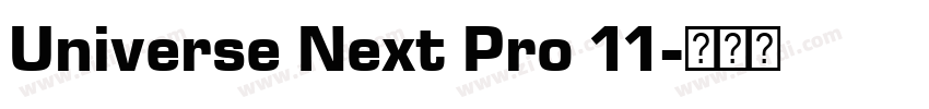 Universe Next Pro 11字体转换